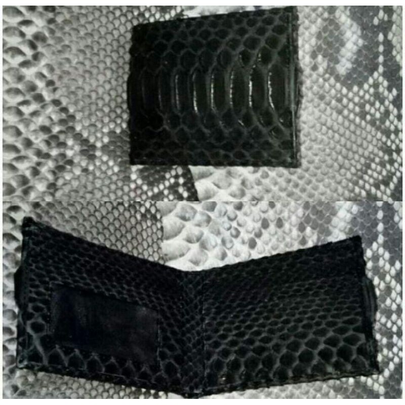 Dompet Lipat Pria Dompet Kulit Ular Asli Dompet Kulit Cowok Dompet Laki Laki