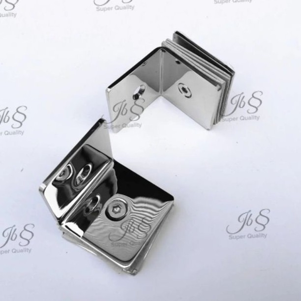 PENJEPIT KACA SUDUT/SIKU STAINLESS ( GLASS CLIP)