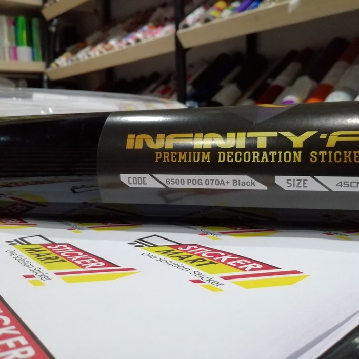 Sticker Motor Black Glossy Promo Stiker Murah