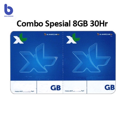 Voucher XL Hotrod 8GB (1GB Nas + 5GB Gresik + 2GB Yt) 30 Hr