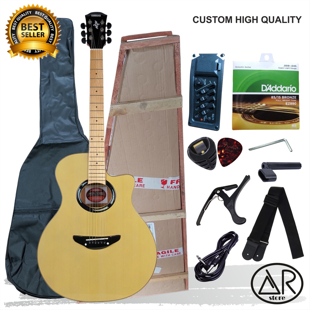 gitar akustik elektrik yamaha apx 500ii maple premium high quality equalizer 7545 bonus lengkap free