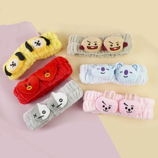 [WS] BANDANA BTS- Bando Cuci Muka Handuk Facial Kerut Bulu Halus Anak Doll Lucu Murah Korea Army BTS
