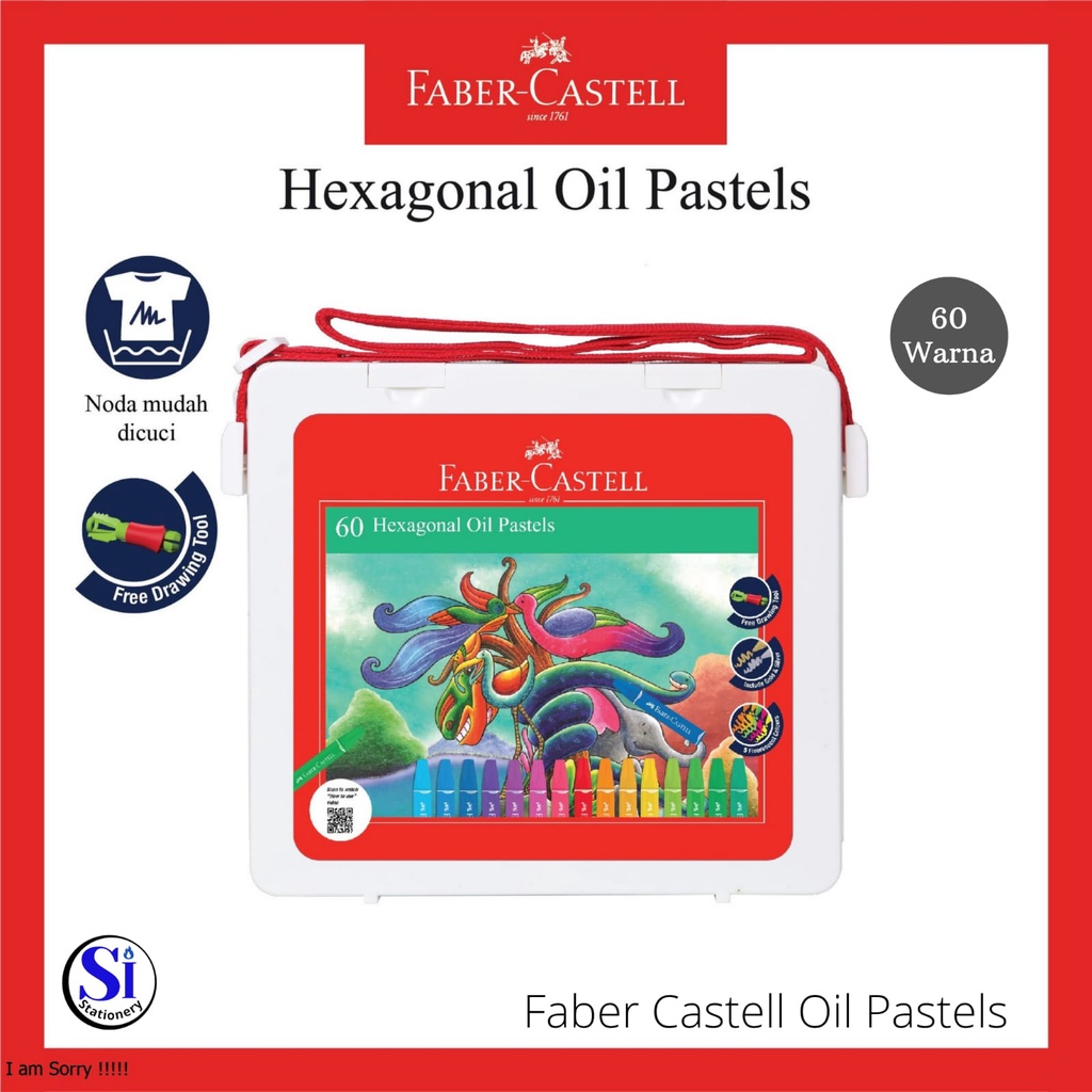 

Crayon Hexagonal Oil pastel Faber Castell 60 Warna “Original”