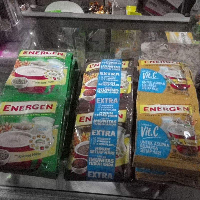 

Energen Cokelat, Vanila, Kacang Hijau