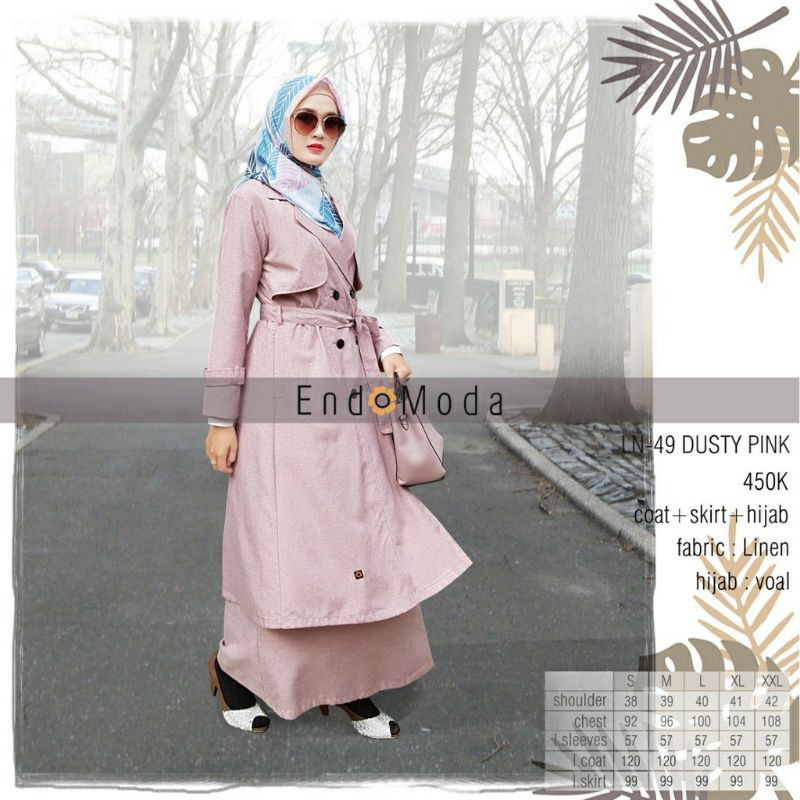 SETELAN ROK LN 49 || PLUS HIJAB || .ENDOMODA