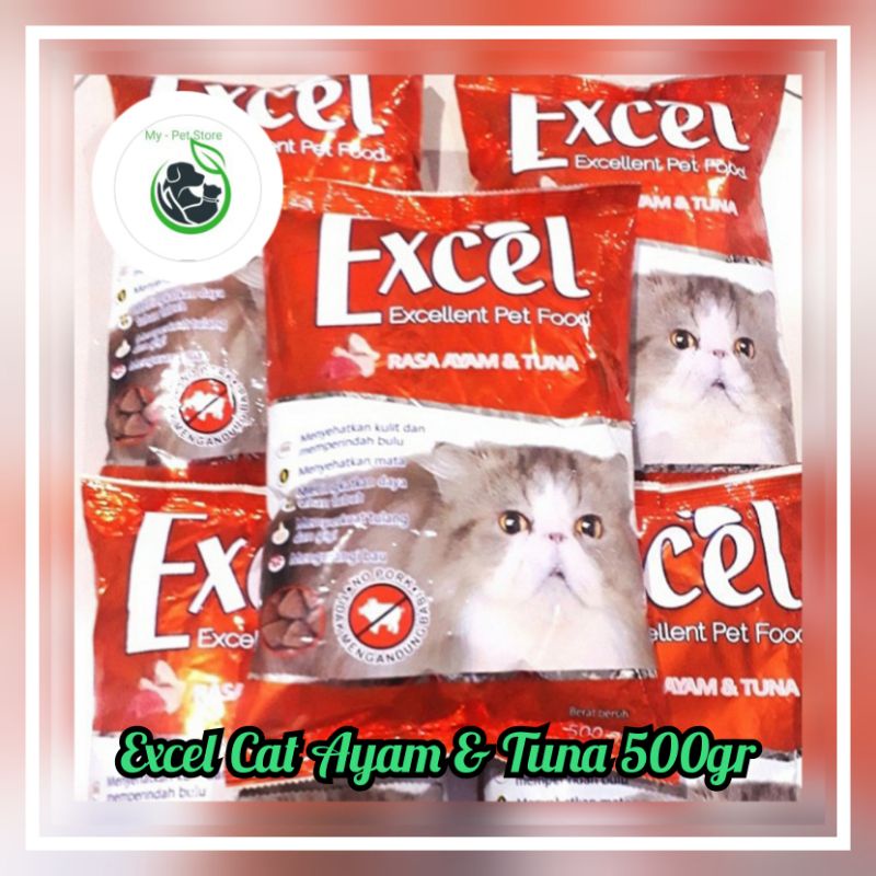 makanan kucing excel tuna &amp; chicken segitiga 20kg - GRAB  - excel segitiga/excel tuna chicken/ mirip bolt