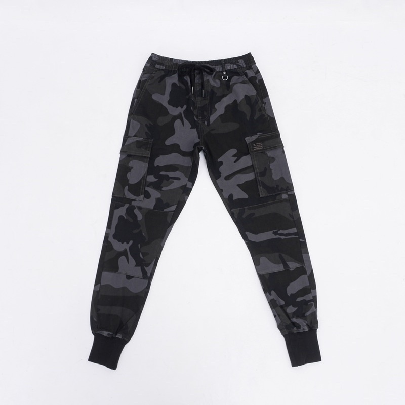 H.Denim Black Camo Jogger