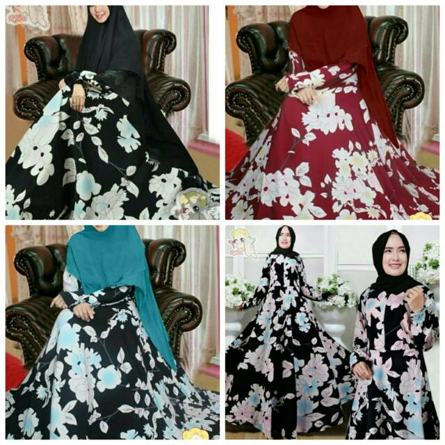 JUMBO GAMIS MAXI DRESS NAMIRA BUSANA MUSLIM SYARI XXXL