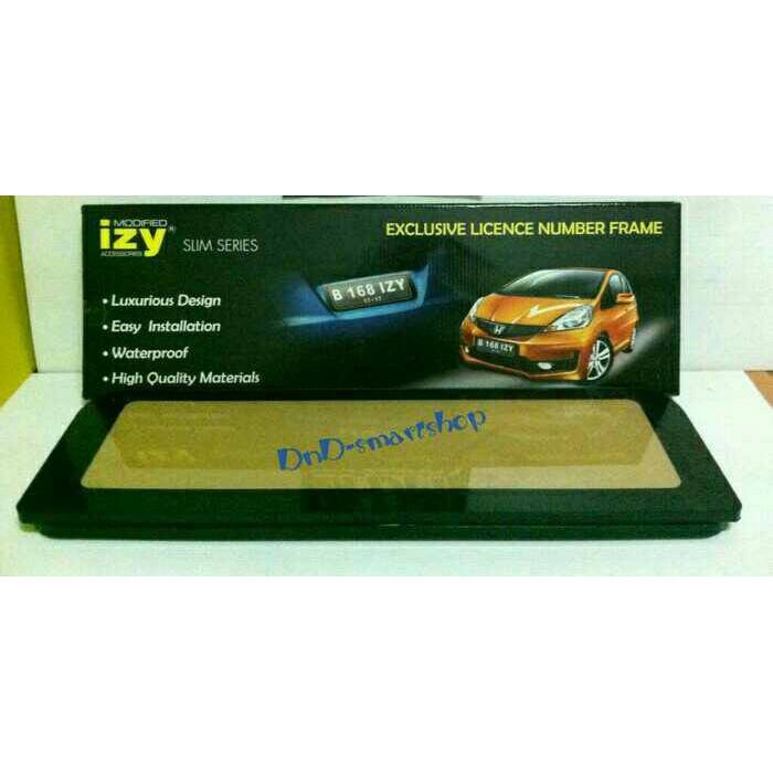 tatakan / cover plat nomor mobil brio 46cm