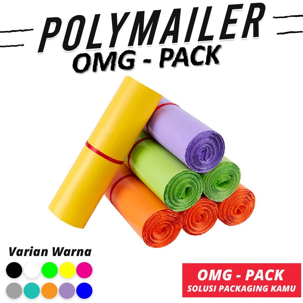 

kzp39 PLASTIK POLYMAILER 25x35 Kantong Amplop Tebal Premium Online Shop Packing Baju 100 Pcs Hitam W