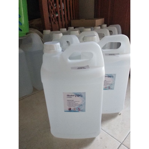 alkohol 70% kemasan jerigen 5 liter