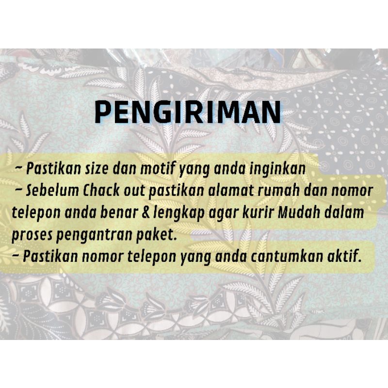 Hem Batik Pria Lengan Pendek Bahan Katun Halus Motif Terbaru Tahun 2021 Ukuran M, L, XL, XXL