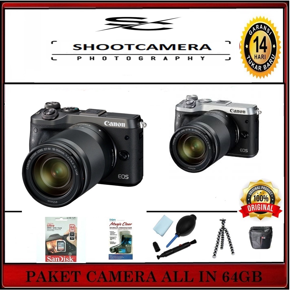 CAMERA CANON EOS M6 II 18-150MM - CANON M6 MARK II 18-150MM