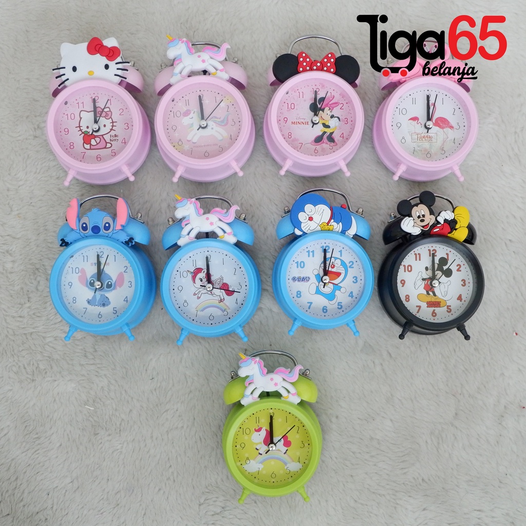 365 CLOCK KRING #41083 Jam Weker Beaker Alarm Analog Motif