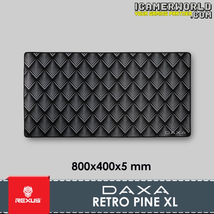 Unik Rexus Daxa Retro Pine Silver Xl Cloth Gaming Mousepad / Mousemat Sale