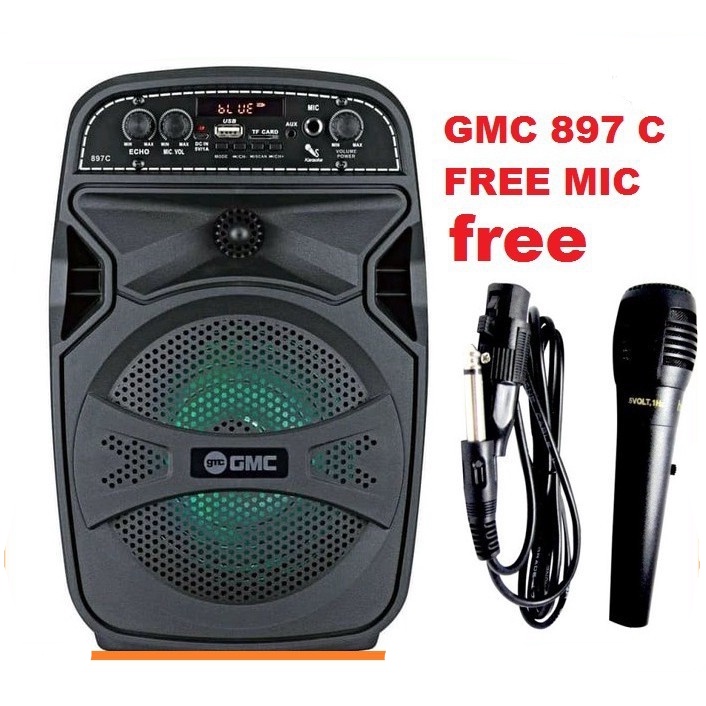 SPEAKER METING GMC 897 C SPEAKER PORTABLE SEPIKER PENGAJIAN FREE MIC 1 terbaru