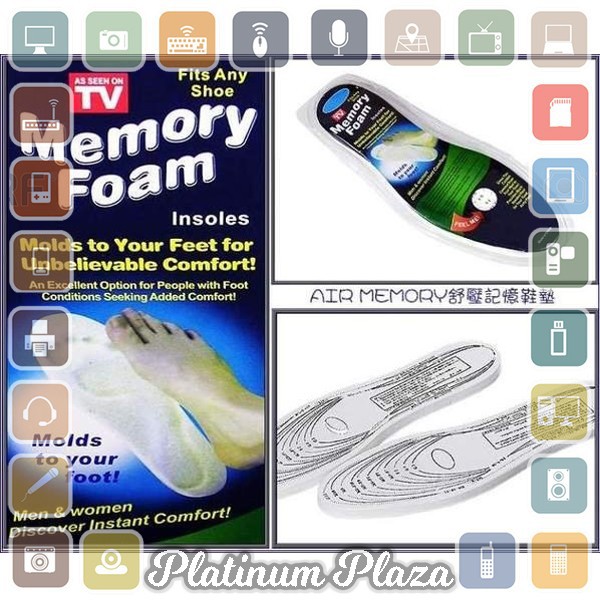 Sol Sepatu Memory Foam 1 Pasang - L3`76SD4O-