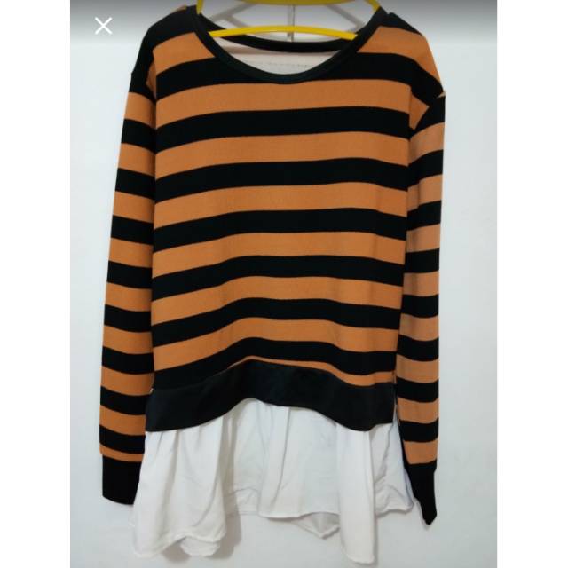 Preloved blouse stripe
