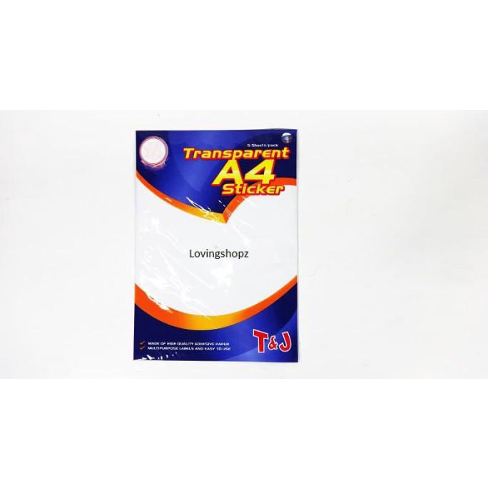 

Terbatas Label Tom Dan Jerry Ukuran A4 Transparan, Label T & J A4 Transparan Limited