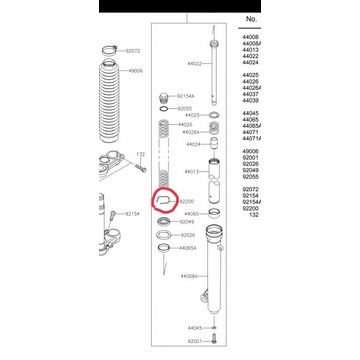 klip kancing sil shock sok depan klx 150 bf klx 140 ORIGINAL