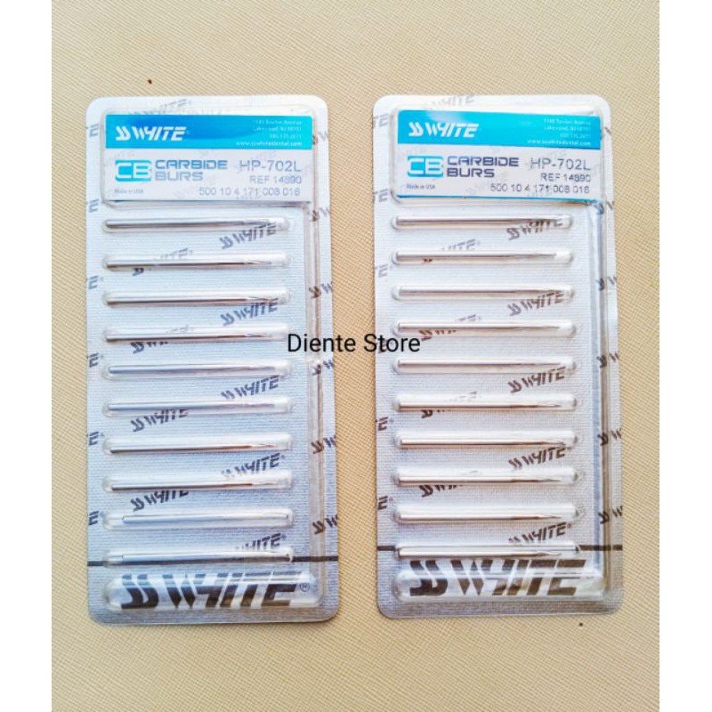 CARBIDE BUR SS WHITE HP-702L LOWSPEED