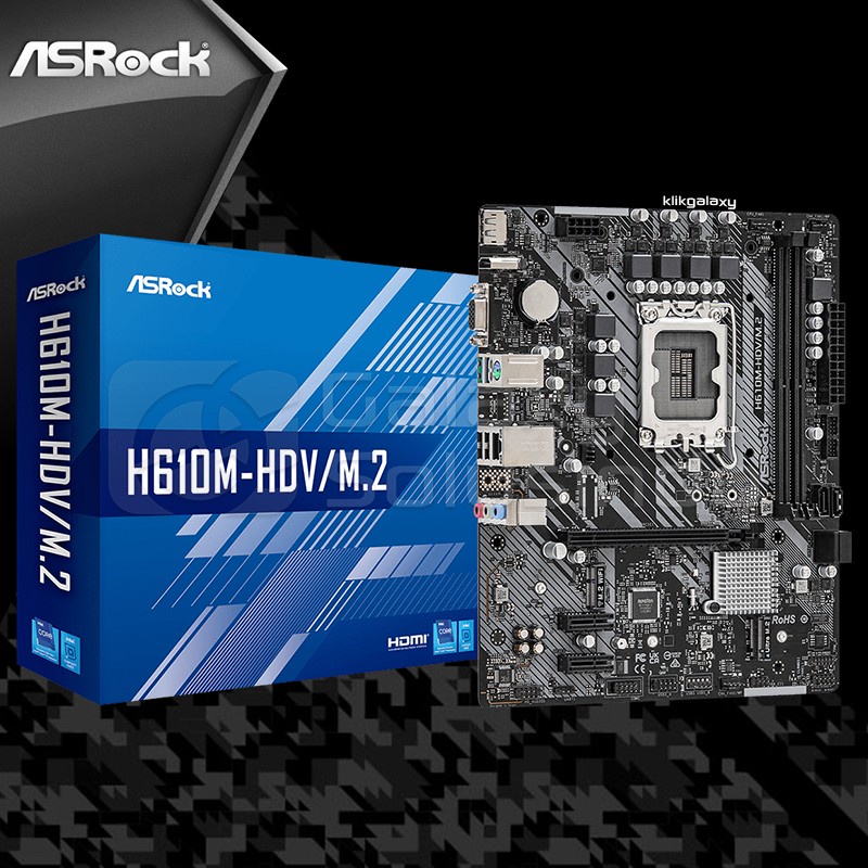 ASROCK H610M-HDV/M.2 Intel LGA1700 H610 DDR4