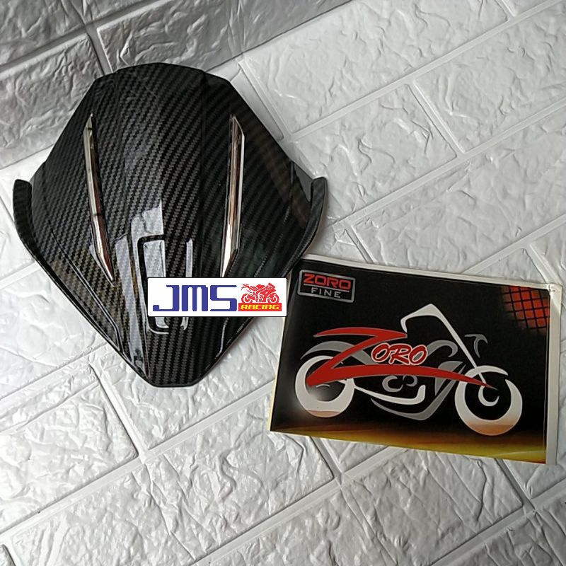 visor carbon batok depan vario 125 dan vario 150 led tahun 2019-2021 zoro