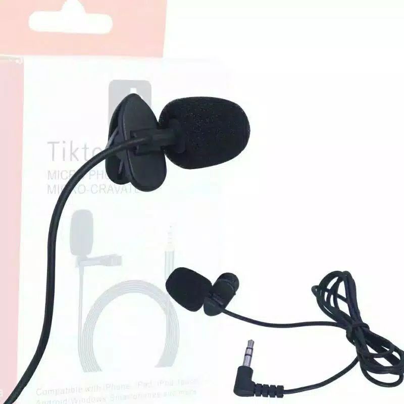 Mic Tiktok Smule Lav Cravate / Mic Clip On Audio Karaoke Microphone