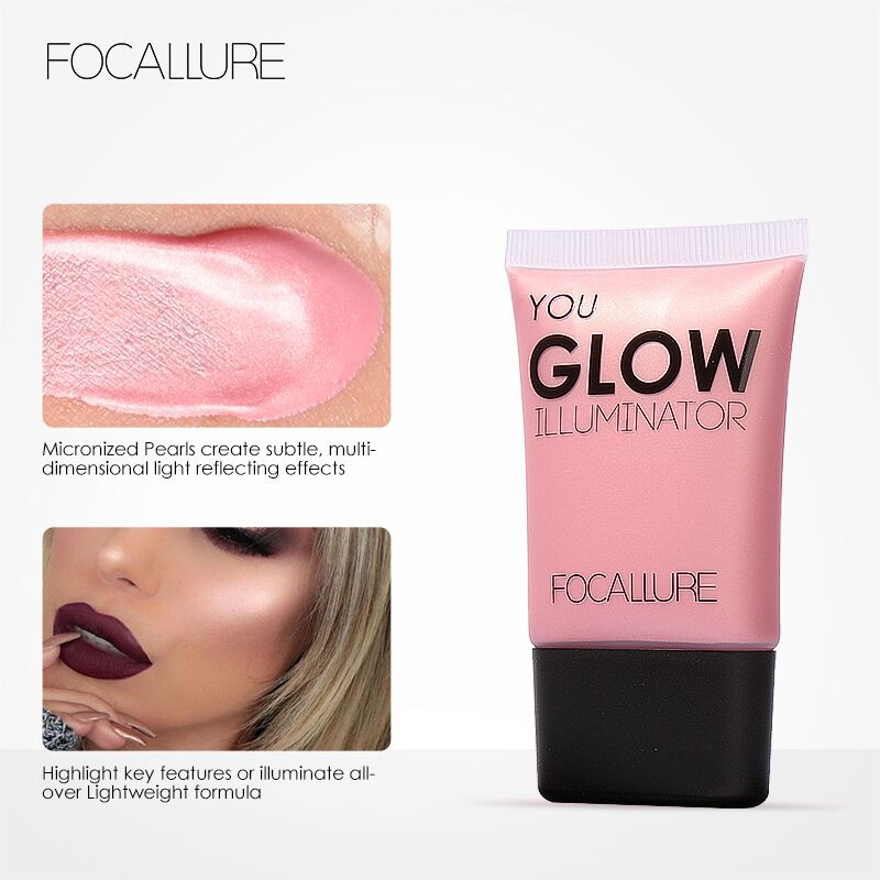 Official Distributor - Focallure Glow Illuminator Liquid Highlighter Liquid FA33 Luminizer