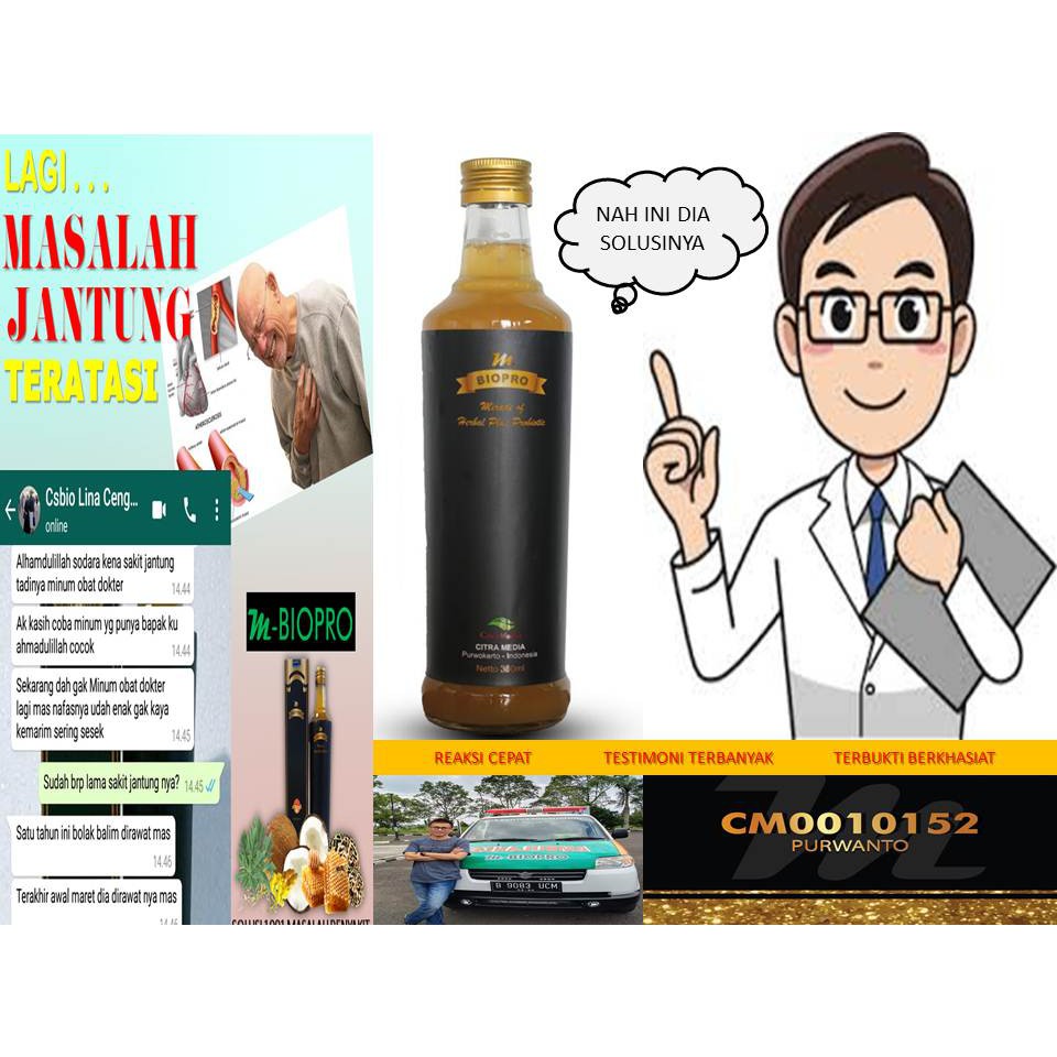 TERBUKTI AMPUH  M BIOPRO Obat Alami Untuk Jantung | M BIO PRO Obat Jantung Berdebar