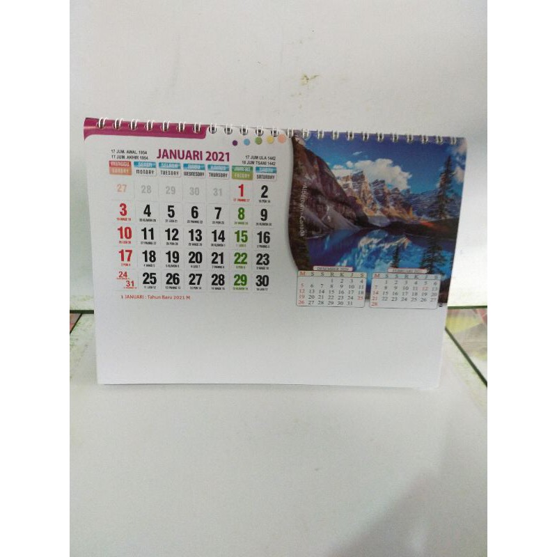 Jual Kalender Meja Tahun 2021 Pemandangan Alam Luar Negri Indonesiashopee Indonesia 6180