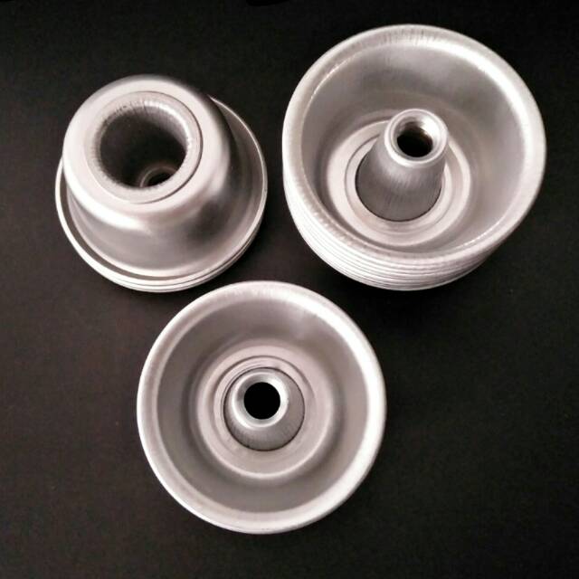 12Pcs Cetakan Sifon Mini Aluminium Tebal Donat Mini Diameter 6cm