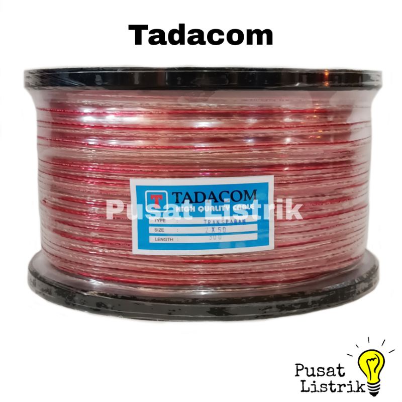 Kabel Listrik Transparan Serabut 2x50 300yard Tadacom Kabel Serabut Transparan 2x50 300yard