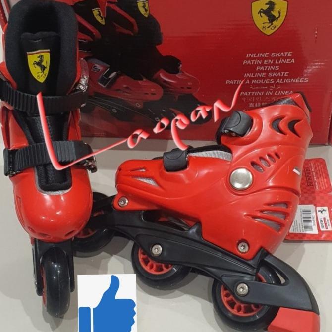 FERRARI ROLLER BLADE SKATE SEPATU RODA ANAK INLINE SKATES HELM DEKKER Star Seller Termurah