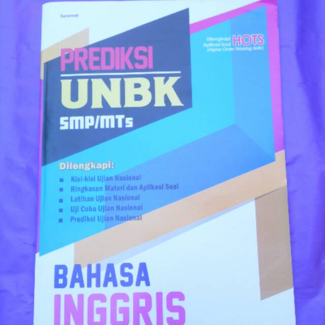 Prediksi UNBK Bahasa Inggris untuk SMP/Mts