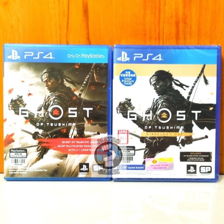 Ghost of Tsushima PS4 Directors Cut Kaset Ghost of Tsusima PS4 PS5 Playstation CD BD Game Games GOT Director's cut Director cuts Samurai jin sakai ghosts susima Region 3 Asia Reg 3 Reg3 games ps 4 ps 5 dlc iki island