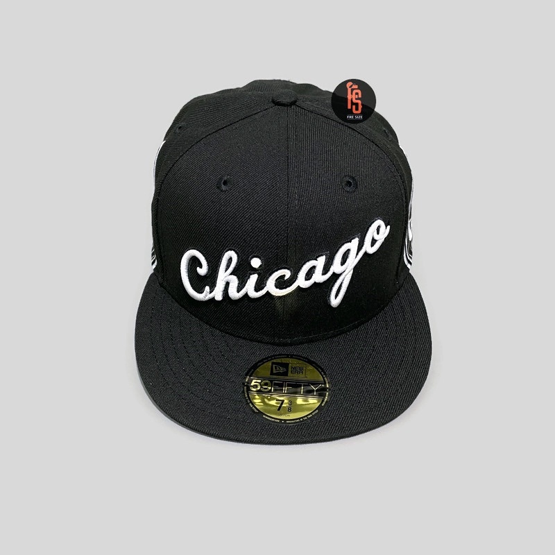 TOPI NEW ERA ORIGINAL 5950 NBA CITY 2 CHICAGO BULLS BLACK