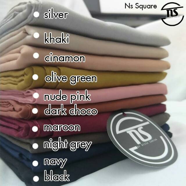 Hijab NS SQUARE (SEGIEMPAT)  NSNISSASTORE by NISSA SABYAN