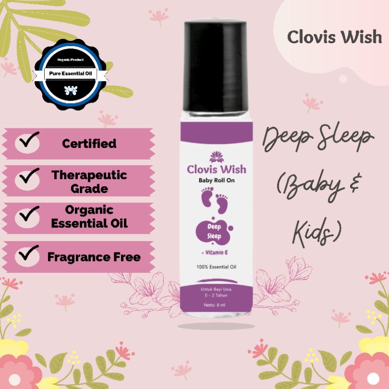 Clovis Wish Deep Sleep Anti Insomnia altrn cessa Roll On Minyak Oles Essential Oil Bayi Anak Baby Im