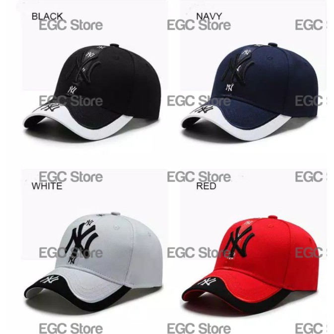 Topi Baseball Pria dan Wanita / Topi Bisbol NY 2 Tone / Topi NY Fashionable - 3-480