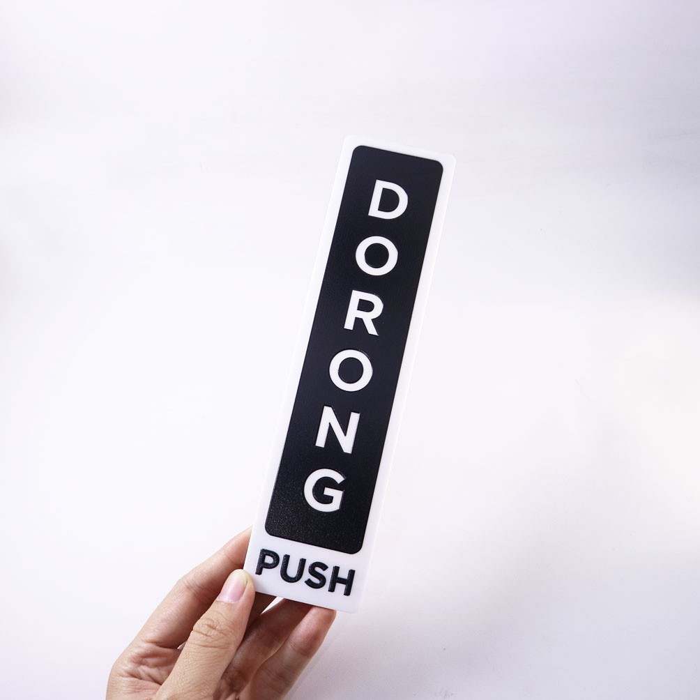 

Label Dorong Tarik Snage Akrilik Sn Board Acrylic tu Tempelan Sticker Petunjuk Push Pull