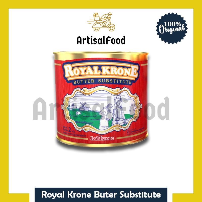 

mentega ROYAL KRONE ROYALKRONE BUTTER 2kg KALENG ORI