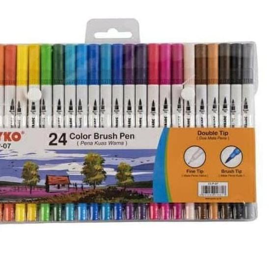 

BAYAR DITEMPAT✔️[PAM]Joyko Color Brush Pen double tip Set (24-warna) CLP-07|RA4