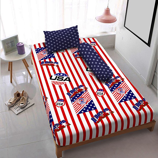 Kintakun Sprei D'luxe  - 120 x 200 (Single) - United Flag
