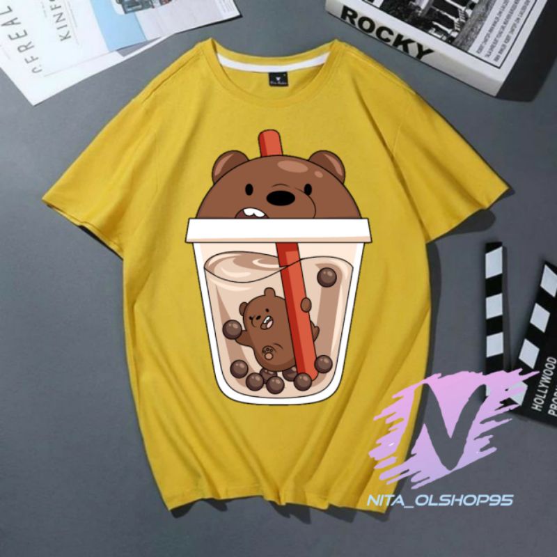 kaos Boba animasi anak baju we bere Bears boba