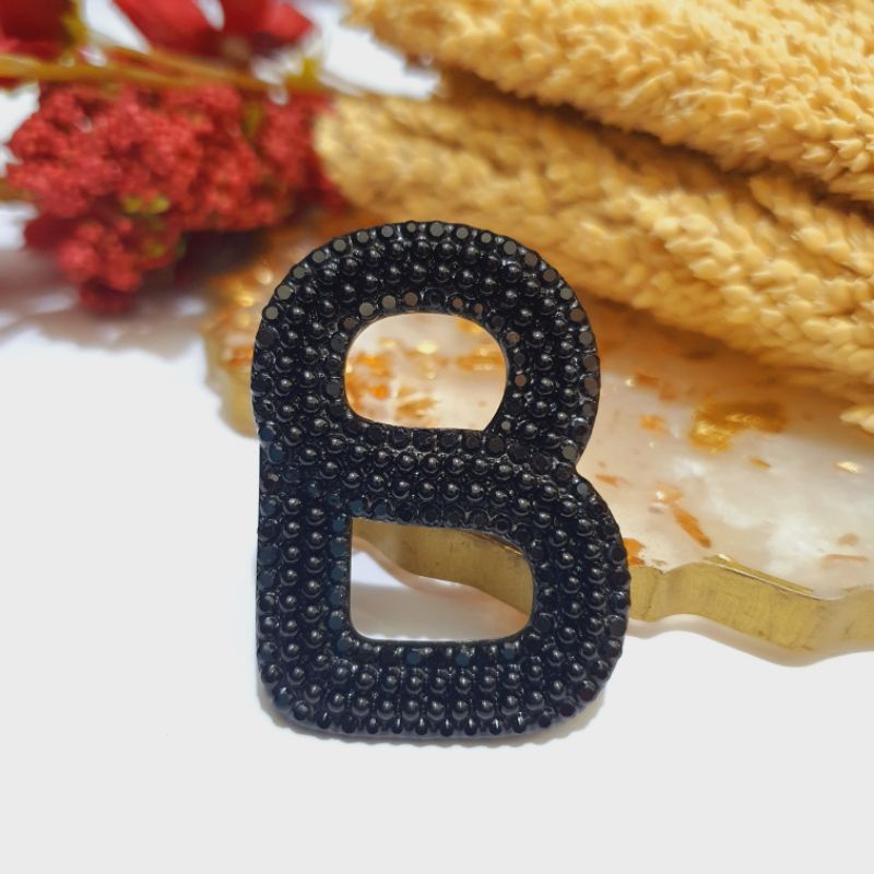 Brooch Buttonscarves KW / Bross Buttonscarves KW / Bross Button KW-019 Black