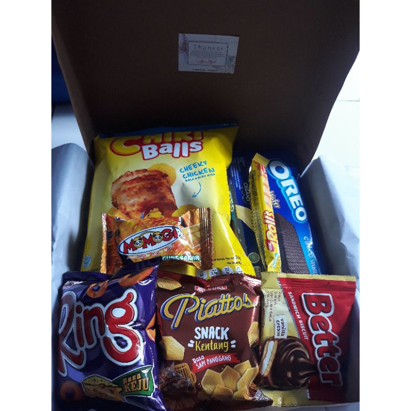 

Hampers isi snack murah