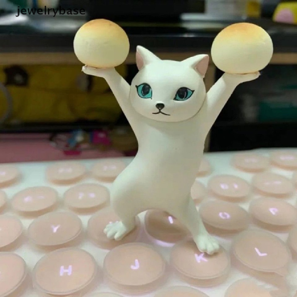 (jewelrybase) Stand holder Pulpen / stationery Desain Kucing Lucu Untuk Meja