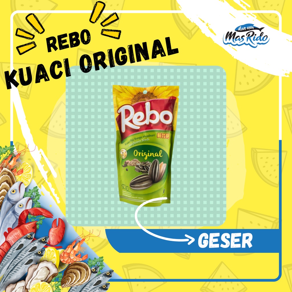 

Rebo Kuaci Rasa Original 150 Gram Kuaci Biji Bunga Matahari Termurah