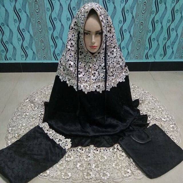 Mukena brukat/mukena renda/ mukena prada